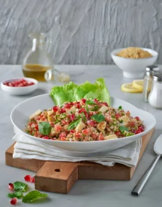 Farro with Blistered Tomatoes and Pesto