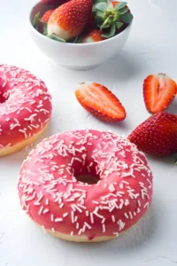 strawberry donuts