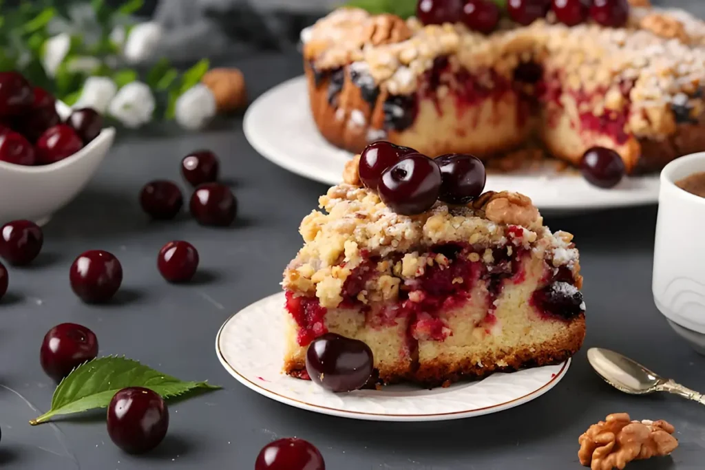 frosted cherry chip cake