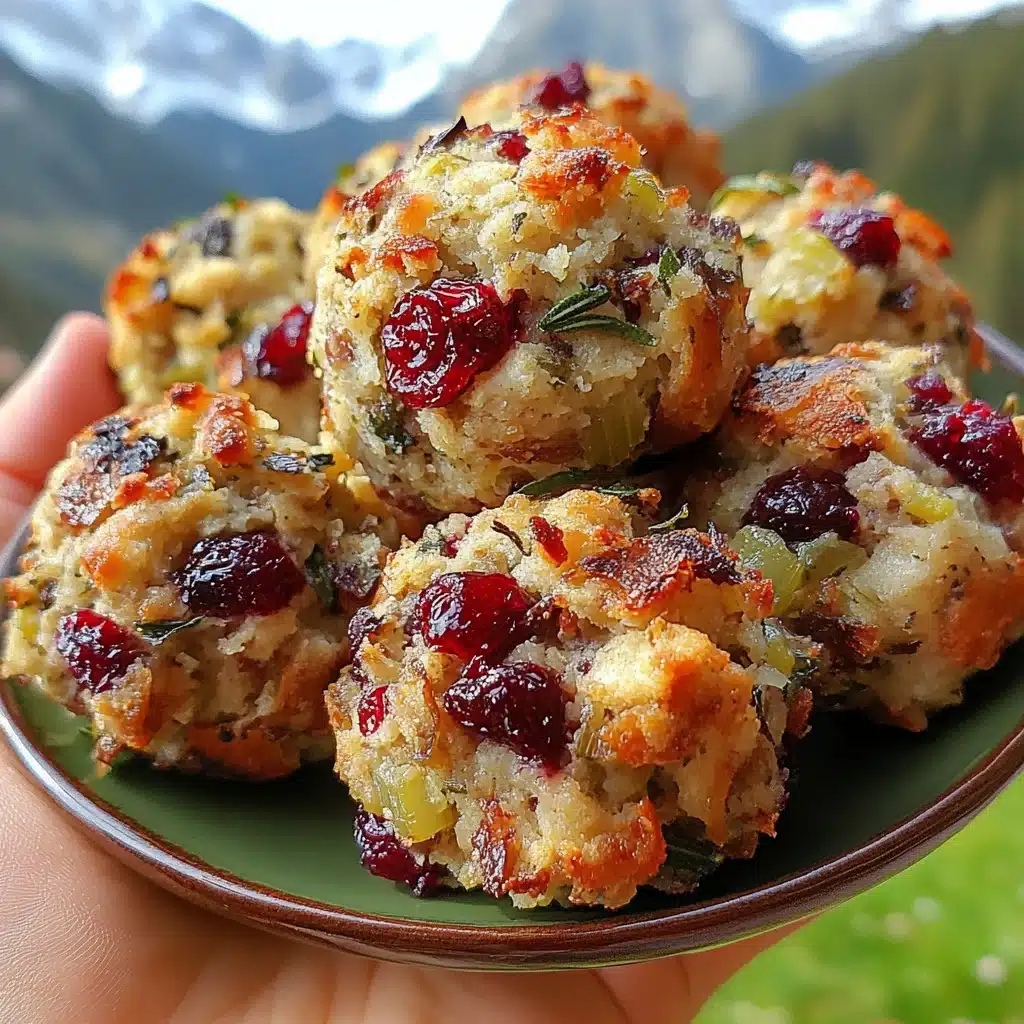 Cranberry Turkey Stuffing Balls: The Perfect Holiday Appetizer